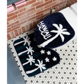 【Kahiko】HAWAIIAN TOILETRY COVER＆MAT スターパームトイレセット ネイビー【返品不可商品】