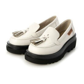 ミネトンカ MINNETONKA 厚底タッセルローファー【23M02】 （WHITE）