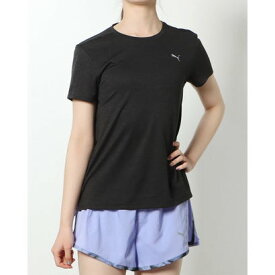 プーマ PUMA レディース 陸上/ランニング 半袖Tシャツ RUN FAVORITE ヘザー SS Tシャツ W_ 523693 （プーマ ブラック ヘザー）