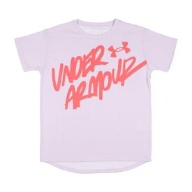 アンダーアーマー UNDER ARMOUR ジュニア 半袖機能Tシャツ UA TECH BRANDED T-SHIRT 1378279 （Nebula Purple / / Pink Shock）