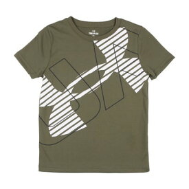アンダーアーマー UNDER ARMOUR ジュニア 半袖機能Tシャツ UA TECH SUPER BIG LOGO SS 1378273 （Marine OD Green / / White）