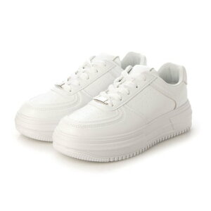 アタガール attagirl 厚底ローカットスニーカー (ホワイトスムース)