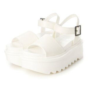 アタガール attagirl 厚底シャークソールサンダル (ホワイトスムース)