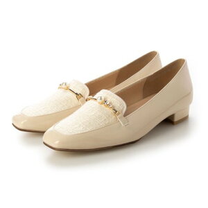 ブリジット バーキン Bridget Birkin パールビジュービットローファー (アイボリーコンビ)