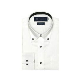 トーキョーシャツ TOKYO SHIRTS 【超形態安定】 ボタンダウンカラー 長袖 形態安定 ワイシャツ 綿100% （ホワイト）