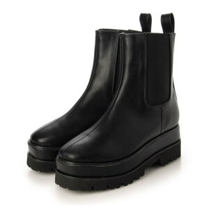 デメテル DEMETER 厚底☆デザインソール サイドゴアブーツ (ブラックスムース)