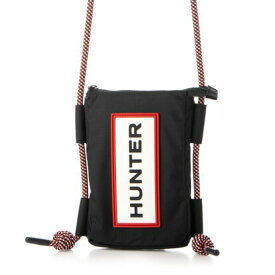 ハンター HUNTER トラベル リップストップ フォンポーチ （BLACK/RED BOX LOGO）