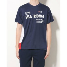 フィラ FILA メンズ 半袖機能Tシャツ 冷感メッシュTシャツ FL-9A10033TS （ネイビー）