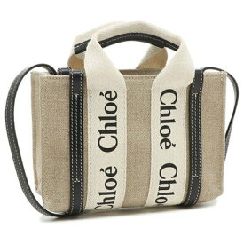 クロエ Chloe トートバッグ ショルダーバッグ ウッディ ミニバッグ ベージュ ホワイト レディース Chloe CHC22AP237I26 91J （マルチカラー）