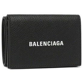 バレンシアガ BALENCIAGA 財布 三つ折り財布 キャッシュ ミニ ウォレット ブラック メンズ レディース BALENCIAGA 594312 1IZI3 1090 （ブラック）