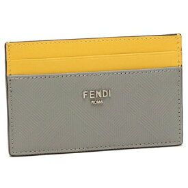 フェンディ FENDI カードケース グレー イエロー メンズ FENDI 7M0347 AJF4 F1IK1 （マルチカラー）