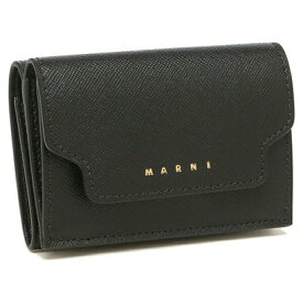 マルニ MARNI 財布 三つ折り財布 トランク ミニ財布 ブラック レディース MARNI PFMOW02U07 LV520 Z360N （ブラック）