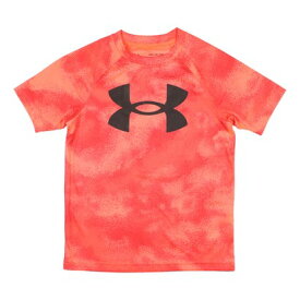 アンダーアーマー UNDER ARMOUR ジュニア 半袖機能Tシャツ UA TECH BIG LOGO PRINTED SS 1363278 （After Burn / / Black）