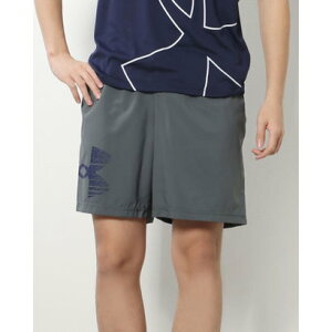 A_[A[}[ UNDER ARMOUR Y NXn[tpc UA WOVEN GRAPHIC LOGO SHORTS 1377139 iPitch Gray / / Sonar Bluej