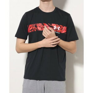 A_[A[}[ UNDER ARMOUR Y @\TVc UA TECH SHORT SLEEVE GRAPHIC 1378363 iBlack / Vermillion /j