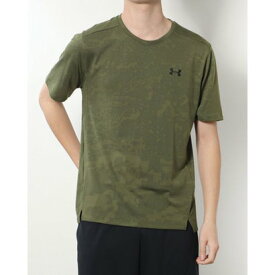 アンダーアーマー UNDER ARMOUR メンズ 半袖機能Tシャツ UA TECH VENT JACQUARD SS 1377052 （Marine OD Green / / Black）
