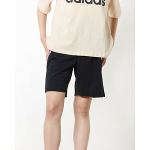アディダス adidas レディース ジャージハーフパンツ W SE 3S ウォームアップショーツ IA5214 (ブラック/ホワイト)