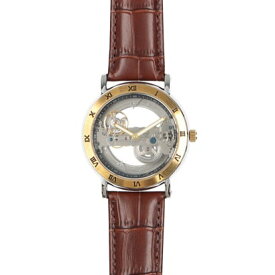 ヴァリアススタイル VARIOUS STYLE 自動巻き腕時計 シンプル機能のフルスケルトンデザイン ゴールドケース 革ベルト 機械式腕時計 WSA002-GDS （GDS）