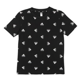 アディダス adidas ジュニア 半袖Tシャツ U BRAND LOVE Tシャツ HR6345 （ブラック/ホワイト）
