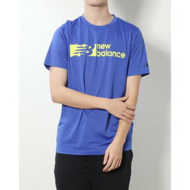 ニューバランス New Balance メンズ 半袖機能Tシャツ グラフィックショートスリーブTシャツ AMT31074 （ブルー）