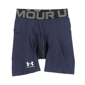 アンダーアーマー UNDER ARMOUR メンズ フィットネス コンプレッションショートタイツ/スパッツ UA HG ARMOUR SHORTS 1361596 【返品不可商品】 （Midnight Navy / / White）