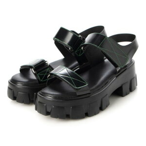 アタガール attagirl 厚底タンクソールサンダル (ブラック)