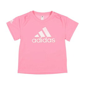 アディダス adidas ジュニア 半袖機能Tシャツ YG MH Tシャツ IA9276 （ブリスピンク/ホワイト）