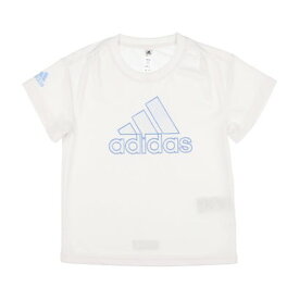 アディダス adidas ジュニア 半袖機能Tシャツ YG MH Tシャツ IA9292 （ホワイト/ブルードーン）
