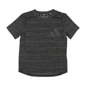 アディダス adidas ジュニア 半袖機能Tシャツ YB TI ヘザーTシャツ IC5404 （ホワイト/グレースリー）