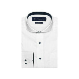 トーキョーシャツ TOKYO SHIRTS 【超形態安定】 ホリゾンタルワイドカラー 長袖 ワイシャツ （ホワイト）