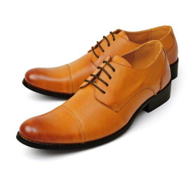 アラ モーダ alla moda ビジネスシューズ 日本製 革靴 メンズシューズ 紳士靴 レザー レースアップ 外羽根 ストレートチップ （ライトブラウン）