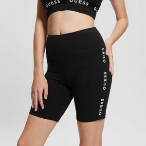 �Q�X GUESS Eco Aline Logo Tape Biker Shorts �iJBLK�j ���b�O�E�F�A ���M���X/�X�p�b�c