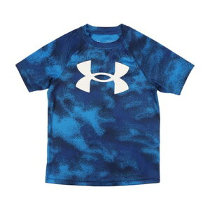 A_[A[}[ UNDER ARMOUR WjA @\TVc UA TECH BIG LOGO PRINTED SS 1363278 iBlue Mirage / / Whitej