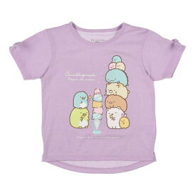 ファインプラス FINE PLUS ジュニア 半袖Tシャツ スミッコグラシ GIRLSペンペンアイス袖リボンT 22863129 （40.PPL）