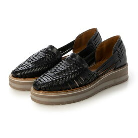 ウーヴン WOVEN メッシュレザーサンダル bere-bl （BLACK）