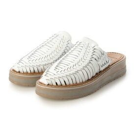 ウーヴン WOVEN メッシュレザー サボサンダル maria-wh （WHITE）