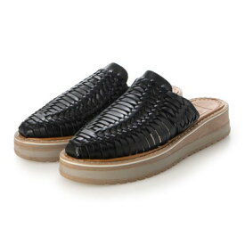 ウーヴン WOVEN メッシュレザー サボサンダル maria-bl （BLACK）