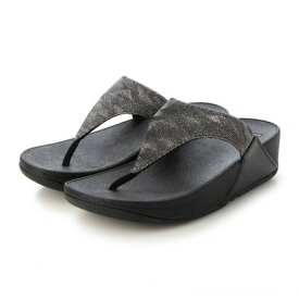 フィットフロップ fitflop トング ラメ模様入り （ALL BLACK）