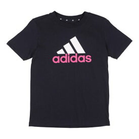 アディダス adidas ジュニア 半袖Tシャツ U BOS 2 Tシャツ IB8775 （レジェンドインク/ホワイト/セミルシッドフクシャ）