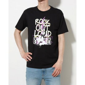 ディズニー Disney メンズ 半袖Tシャツ コットンROCKミッキーTシャツ DN-9C12023TS （BLACK）