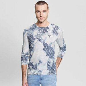 QX GUESS Tyson Bleach Printed Sweater iP7HHj jbg Z[^[