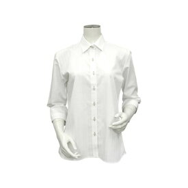 トーキョーシャツ TOKYO SHIRTS 形態安定 レギュラー衿 七分袖 レディースシャツ （ホワイト）