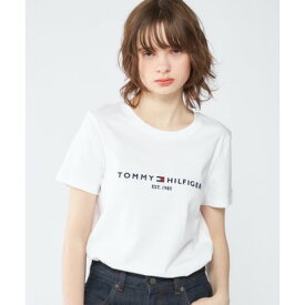 トミー ヒルフィガー TOMMY HILFIGER ベーシックロゴTシャツ （ホワイト）