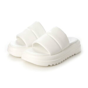 アタガール attagirl 厚底パデットベルトミュール (ホワイトスムース)