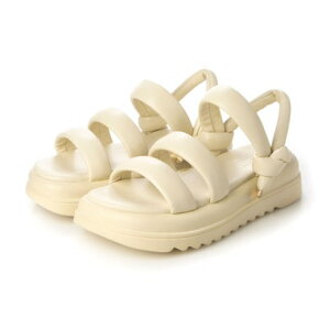 アタガール attagirl 厚底シャークソールサンダル (アイボリースムース)