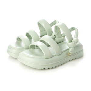 アタガール attagirl 厚底シャークソールサンダル (グリーンスムース)