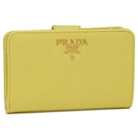 プラダ PRADA 二つ折り財布 サフィアーノ イエロー レディース PRADA 1ML225 QWA F0322 （イエロー）
