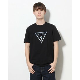 ゲス GUESS Denim Emboss Triangle Tee （BLK） Tシャツ