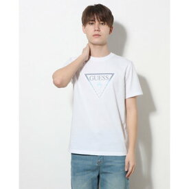 ゲス GUESS Denim Emboss Triangle Tee （WHT） Tシャツ