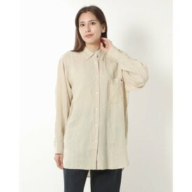 トミー ヒルフィガー TOMMY HILFIGER LINEN OVERSIZED SHIRT LS （ベージュ）